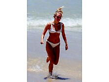 Miley Cyrus White Bikini