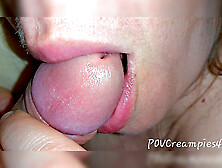 Extreme Close-Up Blowjob - Amateur Wife Sucks Hard in 4K
