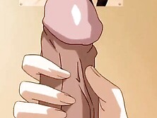 Cute anime girl sucks a cock and gets fucked in wet pussy