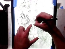 The Joker Teaching the Ropes to His Protege ? Drawing Timelapse