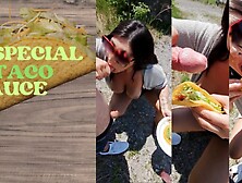 Horny Hungry Teacher licks the schlong of her student's dad during a school field trip