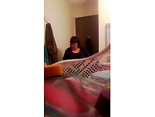 BBW mother into law taking a shower with her fat titted part one