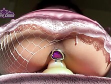 SMALL HOTTY RIDES VIBRATOR IN FISHNETS - NYMPH CANDY