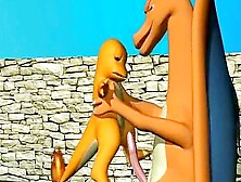 Baby Charmander Sucks A Huge Cock Of Chirizard