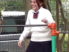 Nipponpisstv. Com - Classy Japanese Redhead Finds A Secret Place To Pee Outdoors