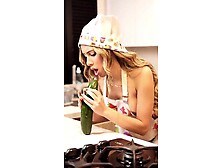 The cucumber I bought for the salad ended up inside my cunt - AMBAR PRADA