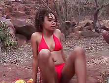 Hot Chocolade African Babe Outdoor Fucked At My Wild Sex Safari Tour