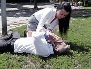 Ukrainian tourist Daphne orgasms intensely