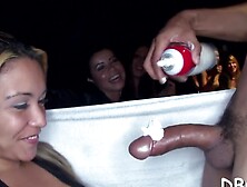 Group Sex Party with Hot Babes - MILFs & Teens Share Hunk's Body