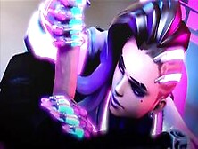 Sombra Giving Reaper Handjob