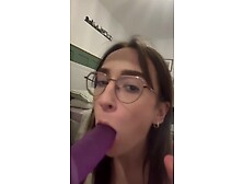 Laura Plays With Mirror Dildo