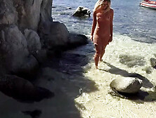 Step Mom Masturbates in Public on the Beach