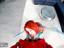 VR Conk: Ginger Hottie In Suit Bangs In Winx Cosplay Porn Parody