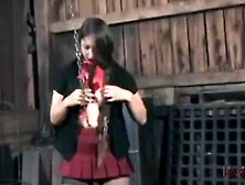 Brunette Abducted Tortured And Humiliated On Farm