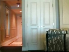 Woman Answers Door Naked For Room Service Man