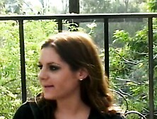 Brunette with amazing thick body gets dp and gives head during orgy