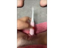 18Yo Gf Toothbrush Masturbing Hairy Pussy