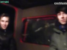 Czech Snowboarder Twinks Jerk And Blowjob In The Truck