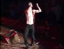 Stoned Punk on Stage - Masturbating down his Jeans