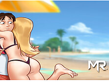 SummertimeSaga - Playing Bottle On The Beach # 81