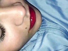 My stepbrother fucks my pussy while we watch a movie