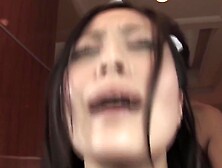 Japanese Waitress Gets Hardcore Fucked By Diner Guests