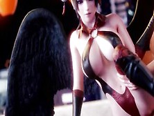 3D Anime Nyotengu Gets Plowed