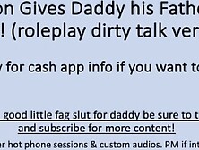 Step Son Gives Daddy His Fathers Day Gift (Roleplay Dirty Talk Verbal)