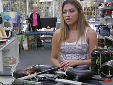 BANGBROS - Pawnshop lady loves sucking nice cock while jerking it (Kaylana Reese)