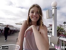 Real Teens - Teen POV pussy play in public