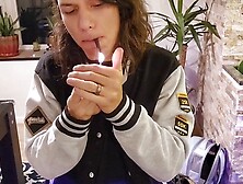 Femboy Smoking,  Marihuana,  Softcore