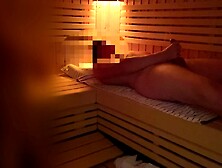 Public Sauna Flashing Stangers,  Huge Cumshot