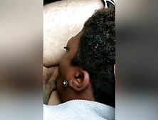 Ebony Milf Sucks White Dick In The Car