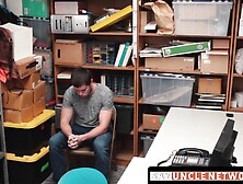SayUncleNetwork. com - Young shoplifter pays debts with bare ass for officer's cock
