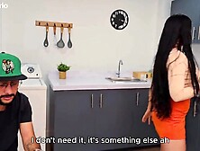 My ex-boyfriend's ally has a giant jock hidden and I tempt him to feel it inside my taut twat.