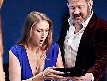 Sweetheart whitey Brandi Johnson fucked by two large dicks