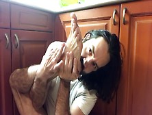 Self Foot Worship Removing Stinky Socks