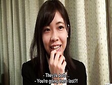 Japanese Female Employee Joins A Passionate Lesbo Group Sex