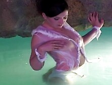 Thin EU whore gets double dicked