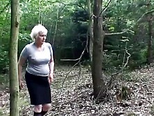 Slutty Girl And Grandma Are Fucking With Old Guy In The Woods