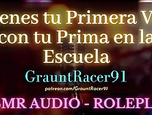 "Ay prim0~ " La Penetras a Escondidas en los Baños de la Escuela - ASMR Audio Roleplay