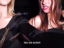 Blindfolded Foursome Just After Coming Home From A Party - Luna Doll