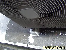 Hot Japanese Babe Pisses In Public Alley