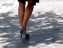 Bare Feet In Open High Heels 3