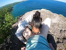 Public Agent - Cute Amateur Teen Does Risky Deepthroats On Park Trail Cliff Side By The Beach Pov 4K