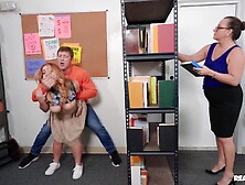 Easygoing slut Kira Fox gets fucked in the library