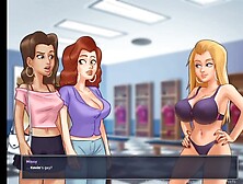 Summertime Saga 0. 20. 12 part#34 - Debbie Caused him a Monstrous Boner But Roxxy OMG she is so Attractive!!!