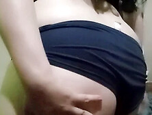 Gorgeous girl enjoys solo finger play on her big natural tits and pussy