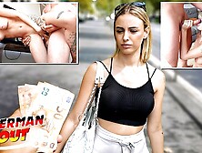 Well-proportioned Lya and German's massive facial sex