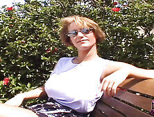 Mindy Bares Her Huge Tits And Pussy In Tampa